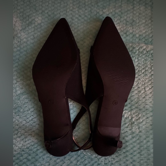 Streetwear Society Black Slingback Heels - Picture 9 of 9